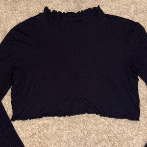 Black Turtle Neck Long Sleeve